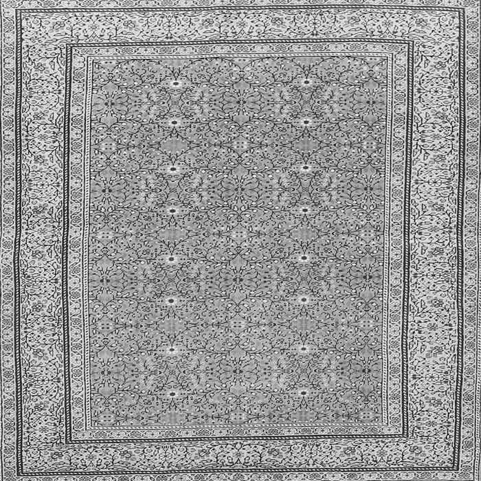 Serging Thickness of Oriental Gray Traditional Rug, tr4604gry