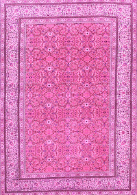 Oriental Pink Traditional Rug, tr4604pnk