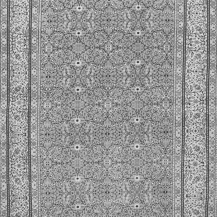 Serging Thickness of Machine Washable Oriental Gray Traditional Rug, wshtr4604gry