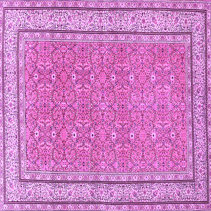 Square Oriental Purple Traditional Rug, tr4604pur