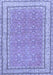 Oriental Blue Traditional Rug, tr4604blu