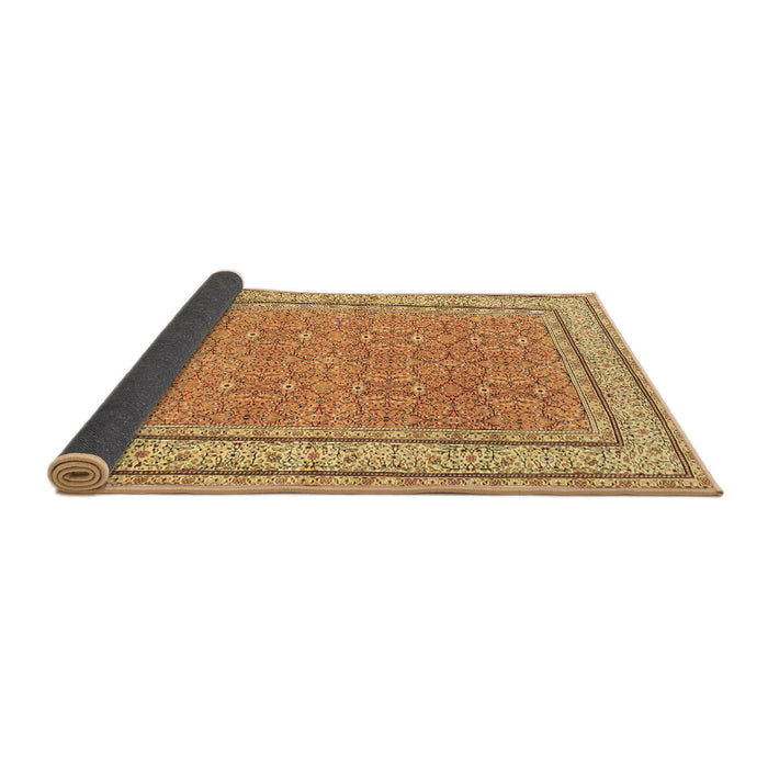Sideview of Oriental Brown Traditional Rug, tr4604brn