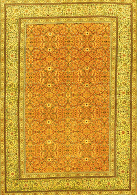 Oriental Yellow Traditional Rug, tr4604yw