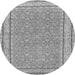 Square Oriental Gray Traditional Rug, tr4604gry