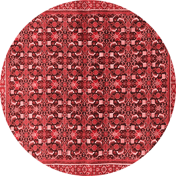 Machine Washable Persian Red Traditional Rug, wshtr4605red