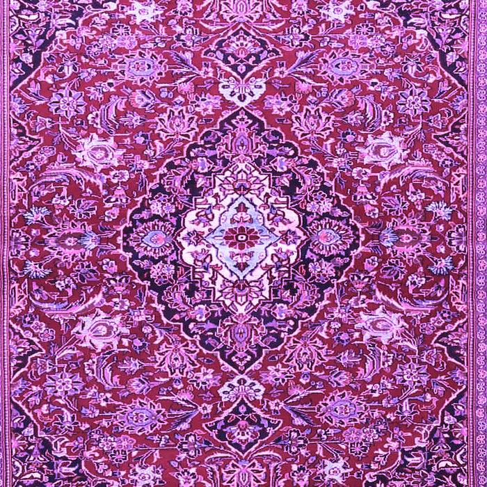 Machine Washable Persian Purple Traditional Area Rugs, wshtr4606pur