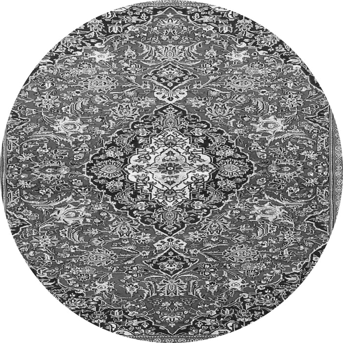 Square Persian Gray Traditional Rug, tr4606gry