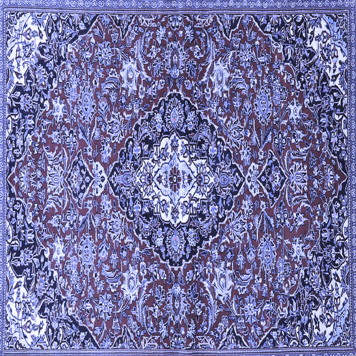 Square Persian Blue Traditional Rug, tr4606blu