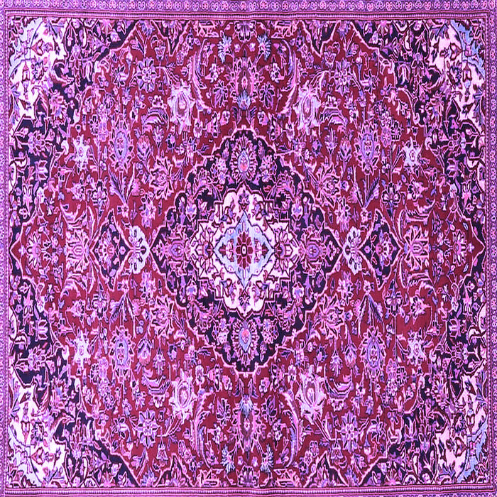 Square Persian Purple Traditional Rug, tr4606pur
