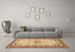 Machine Washable Persian Brown Traditional Rug in a Living Room,, wshtr4607brn