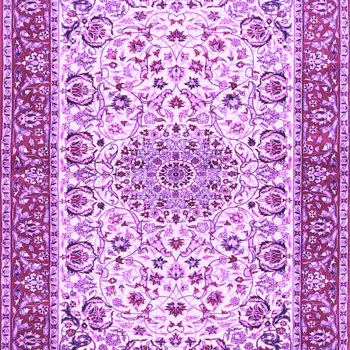 Machine Washable Persian Purple Traditional Area Rugs, wshtr4607pur