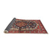 Sideview of Traditional Saffron Red Persian Rug, tr4608