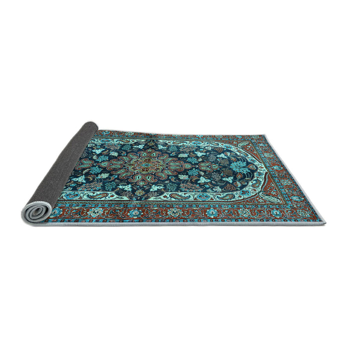 Sideview of Persian Light Blue Traditional Rug, tr4608lblu