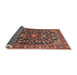 Sideview of Traditional Saffron Red Persian Rug, tr4609