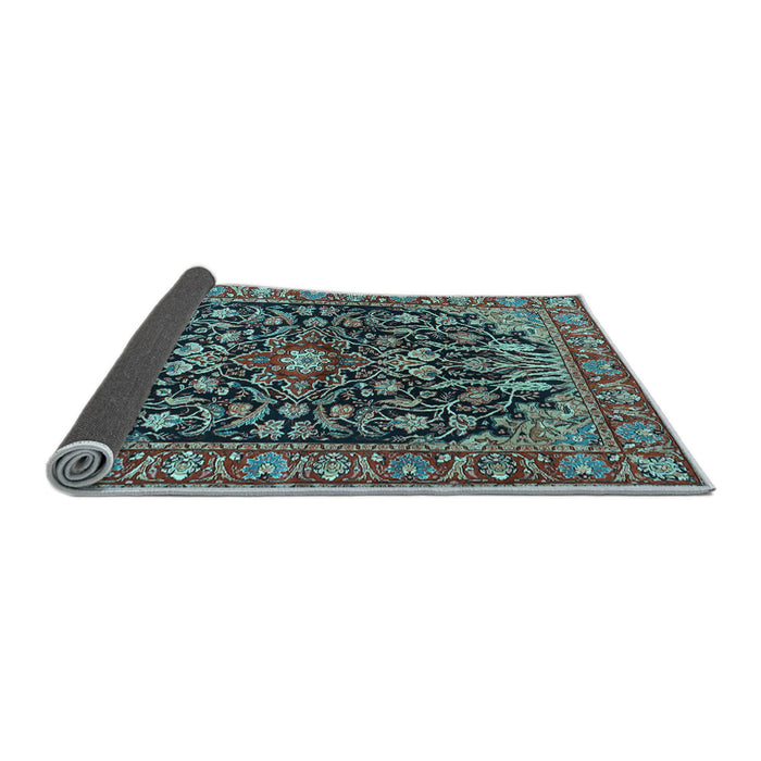 Sideview of Persian Light Blue Traditional Rug, tr4609lblu