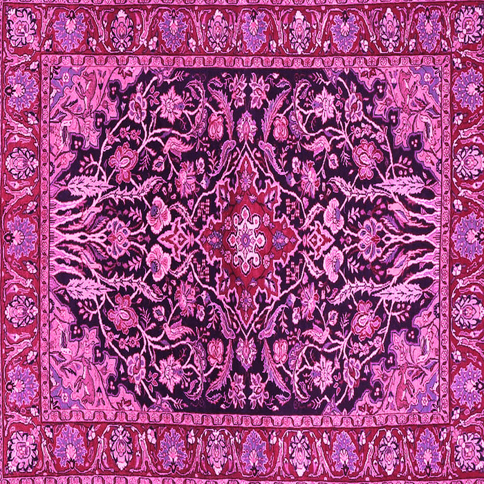Square Persian Pink Traditional Rug, tr4609pnk