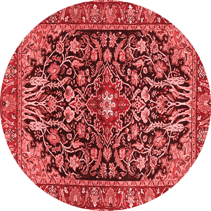 Machine Washable Persian Red Traditional Rug, wshtr4609red