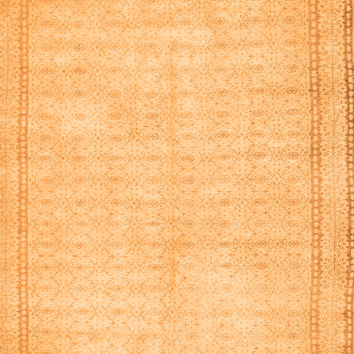 Serging Thickness of Machine Washable Persian Orange Traditional Area Rugs, wshtr460org