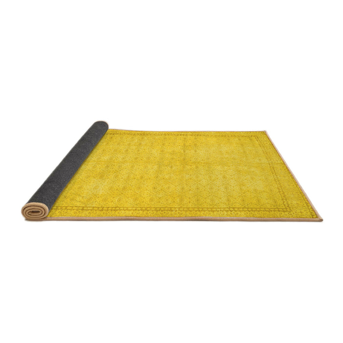 Sideview of Persian Yellow Traditional Rug, tr460yw