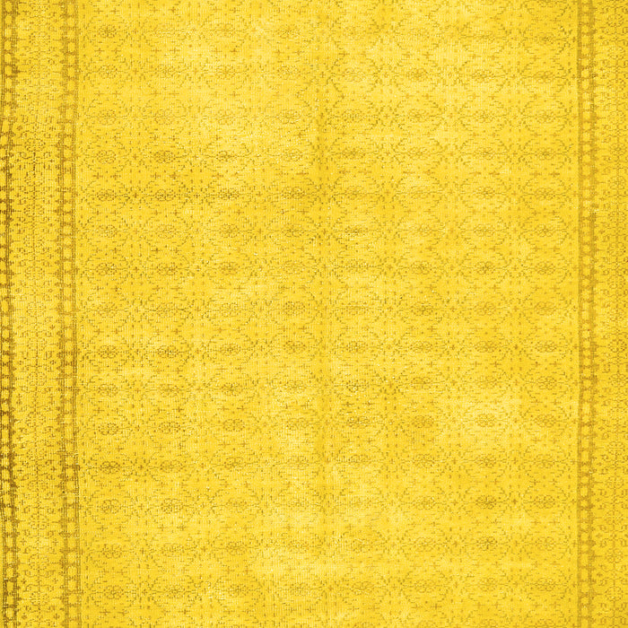 Machine Washable Persian Yellow Traditional Rug, wshtr460yw