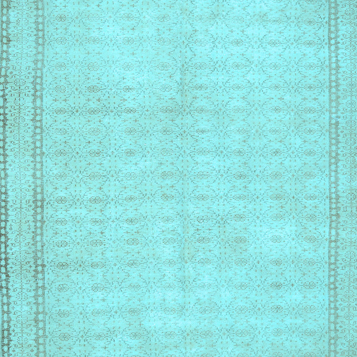 Machine Washable Persian Light Blue Traditional Rug, wshtr460lblu