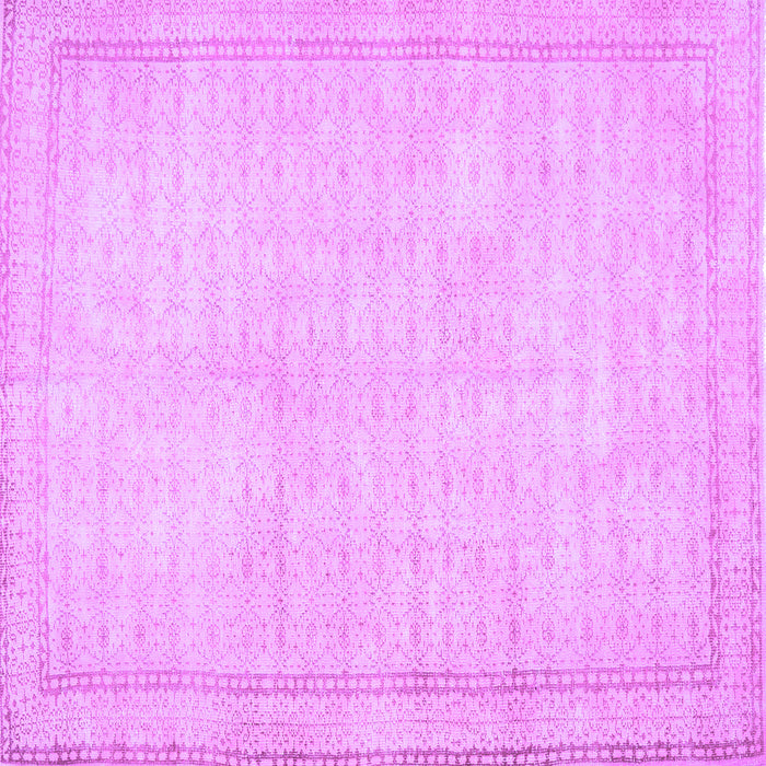 Square Machine Washable Persian Purple Traditional Area Rugs, wshtr460pur
