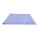 Sideview of Machine Washable Persian Blue Traditional Rug, wshtr460blu