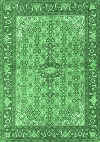 Persian Emerald Green Traditional Rug, tr4610emgrn