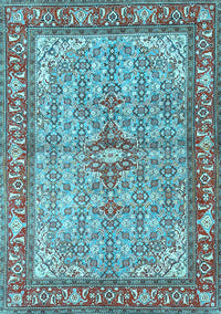 Persian Light Blue Traditional Rug, tr4610lblu