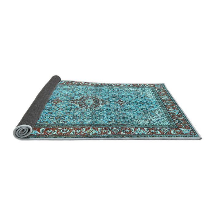 Sideview of Persian Light Blue Traditional Rug, tr4610lblu
