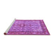 Sideview of Machine Washable Persian Purple Traditional Area Rugs, wshtr4610pur