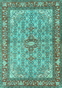 Persian Turquoise Traditional Rug, tr4610turq