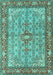 Persian Turquoise Traditional Rug, tr4610turq