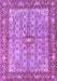 Machine Washable Persian Purple Traditional Area Rugs, wshtr4610pur