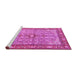 Sideview of Machine Washable Persian Pink Traditional Rug, wshtr4610pnk