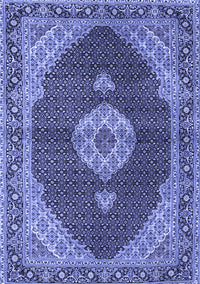 Medallion Blue Traditional Rug, tr4611blu