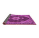 Sideview of Medallion Pink Traditional Rug, tr4611pnk