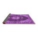 Sideview of Medallion Purple Traditional Rug, tr4611pur