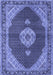 Medallion Blue Traditional Rug, tr4611blu