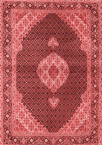 Medallion Red Traditional Rug, tr4611red