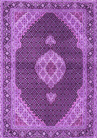 Medallion Purple Traditional Rug, tr4611pur