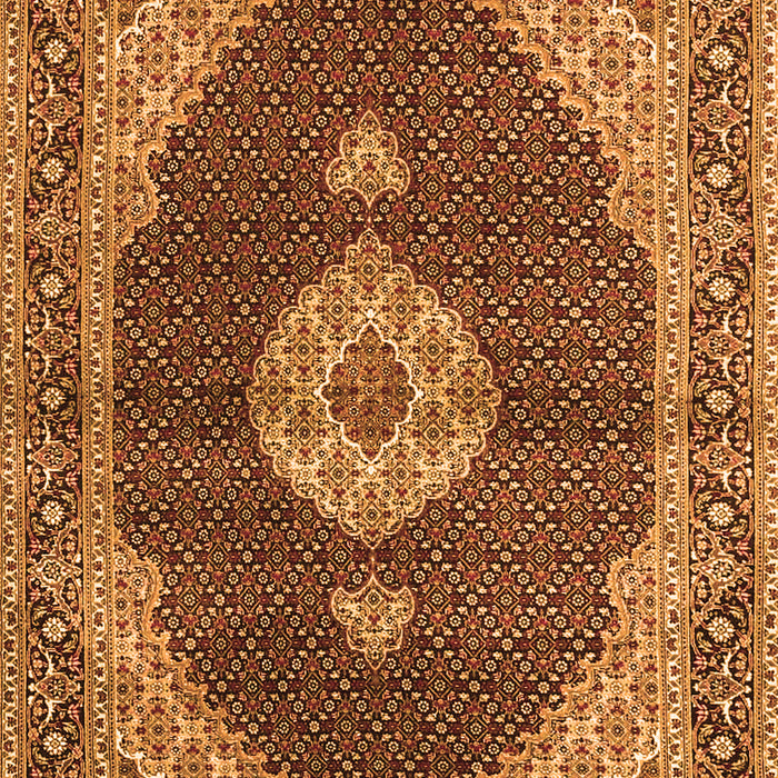 Medallion Orange Traditional Rug, tr4611org