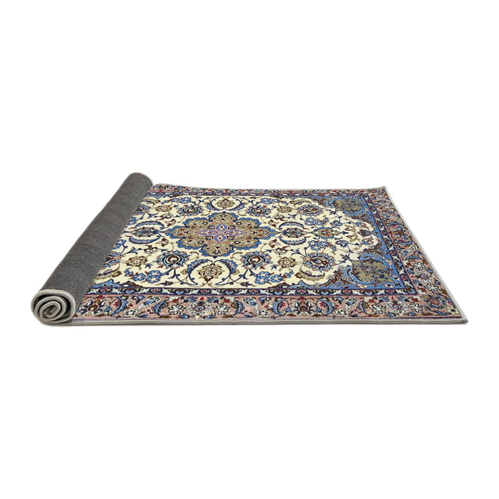 Sideview of Traditional Gray Medallion Rug, tr4612