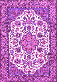 Medallion Pink Traditional Rug, tr4612pnk