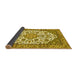 Sideview of Medallion Yellow Traditional Rug, tr4612yw