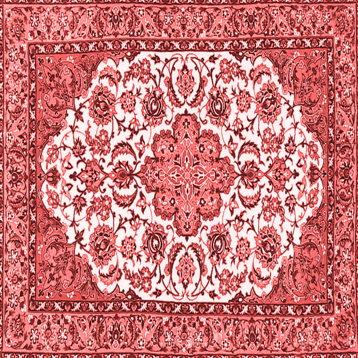 Medallion Red Traditional Rug, tr4612red