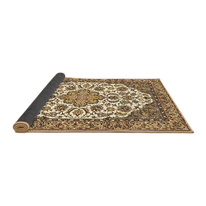 Sideview of Medallion Brown Traditional Rug, tr4612brn