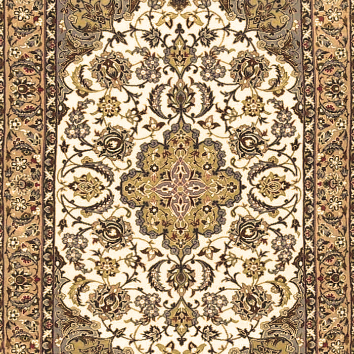 Machine Washable Medallion Brown Traditional Rug, wshtr4612brn