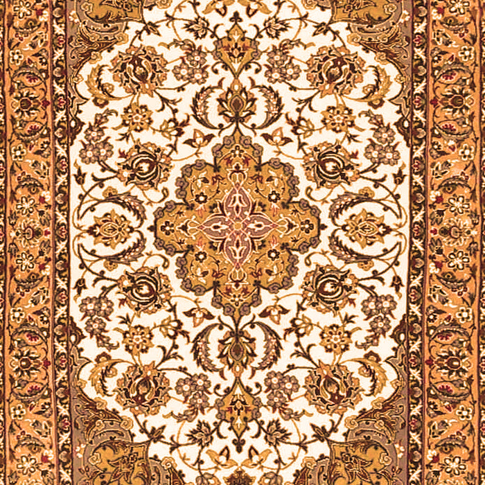 Medallion Orange Traditional Rug, tr4612org