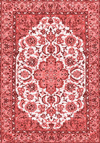 Medallion Red Traditional Rug, tr4612red